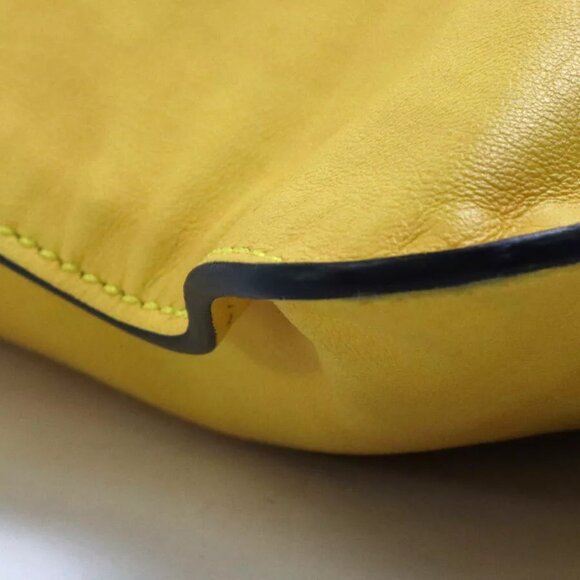 Authenticity guaranteed FENDI Shoulder Bag Tote Bag Yellow/Black - Picture 10 of 12